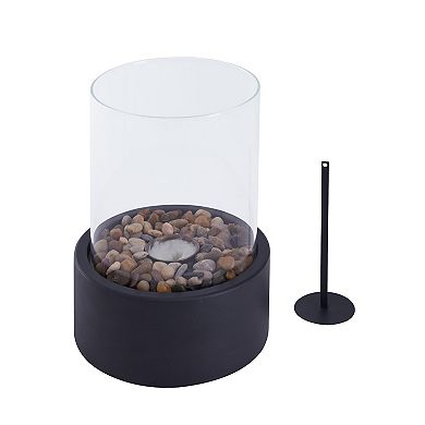 Tabletop Fire Pit Clean-burning Ventless Indoor/outdoor Fireplace 11" X 8"