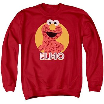 Sesame Street Elmo Scribble Adult Crewneck Sweatshirt