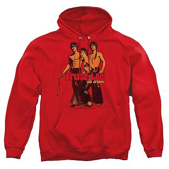 Bruce Lee Nunchucks Adult Pull Over Hoodie