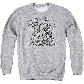 Sesame Street Simple Street Adult Crewneck Sweatshirt