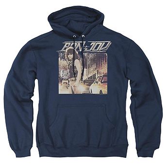 Bon Jovi Runaway Jon Adult Pull Over Hoodie