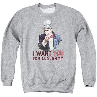 U.s. Army I Want You Adult Crewneck Sweatshirt