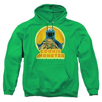 Sesame Street Cookie Iron On Adult Pull Over Hoodie