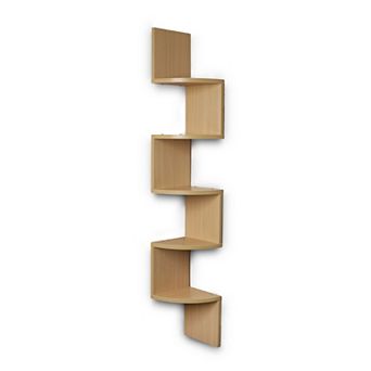Large Laminated Corner Wall Mount Shelf