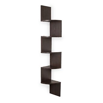 Large Laminated Corner Wall Mount Shelf