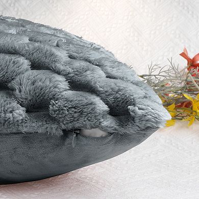 Pack Of 2 Soft Decorative Throw Pillow Covers Plush Cushion Pillowcase For Sofa 18" X 18"