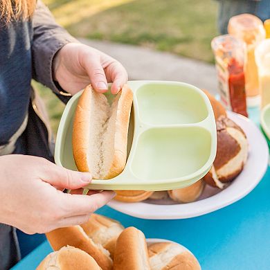 Re-Play 4-Pack Seaside Divided Plates