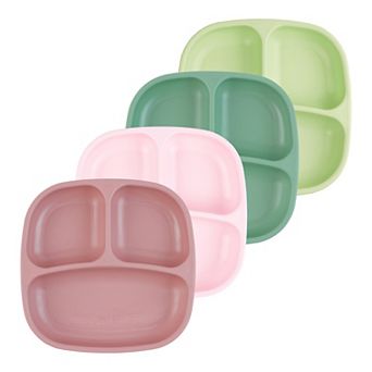Re-Play 4-Pack Seaside Divided Plates