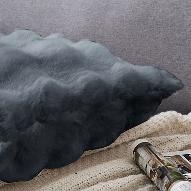 1 Pc Faux Fur Cozy Decorative Throw Pillow Case Luxury Soft Modern Plush Pillowcase 18"x18"