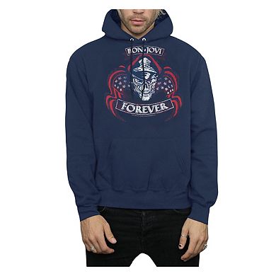 Bon Jovi Forever Skull Adult Pull Over Hoodie