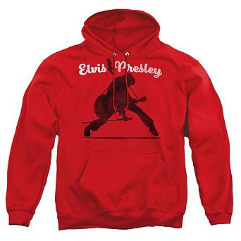 Elvis Presley Overprint Adult Pull Over Hoodie