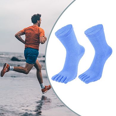 1 Pair Full Finger Five Toe Socks Unisex Non Slip Fit Finger Socks