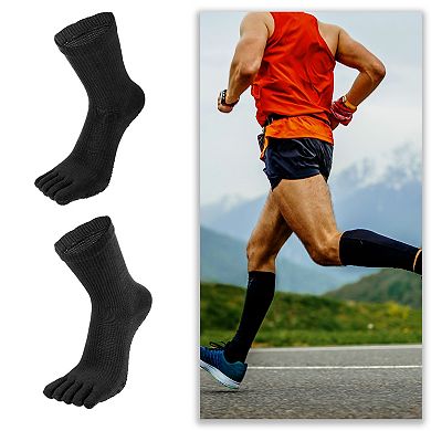 1 Pair Full Finger Five Toe Socks Unisex Non Slip Fit Finger Socks