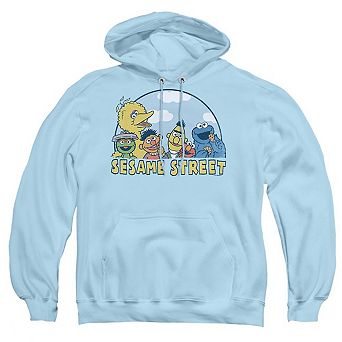 Sesame Street Sesame Group Adult Pull Over Hoodie