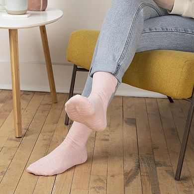 Gripjoy Women's Crew Socks With Grips (pack Of 3)