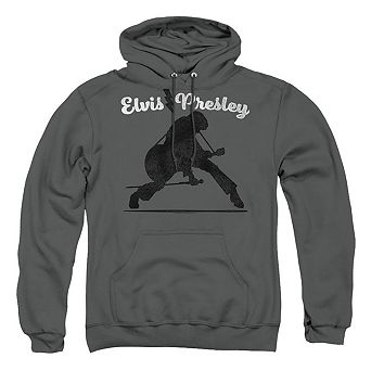 Elvis Presley Overprint Adult Pull Over Hoodie