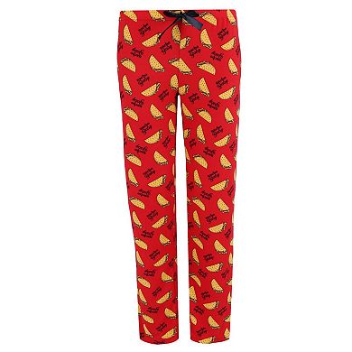 Women's Plus Size Taco Print Pajama Set