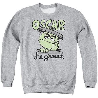 Sesame Street Canned Grouch Adult Crewneck Sweatshirt