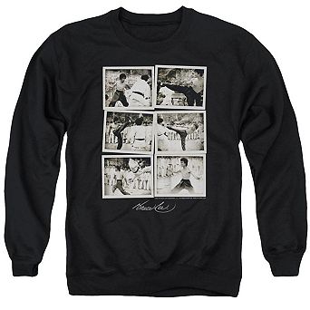 Bruce Lee Snap Shots Adult Crewneck Sweatshirt