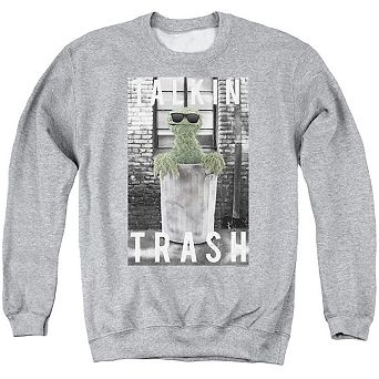 Sesame Street Talkin Trash Adult Crewneck Sweatshirt