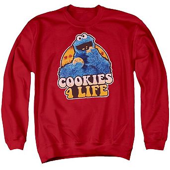 Sesame Street Cookies 4 Life Adult Crewneck Sweatshirt