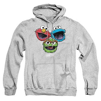 Sesame Street Halftone Heads Adult Pull Over Hoodie