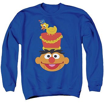 Sesame Street Christmas Nutcracker Ernie Adult Crewneck Sweatshirt