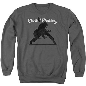 Elvis Presley Overprint Adult Crewneck Sweatshirt