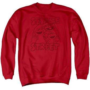 Sesame Street Group Crunch Adult Crewneck Sweatshirt