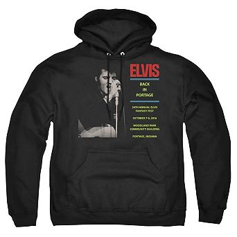 Elvis Presley Back In Portage Adult Pull Over Hoodie