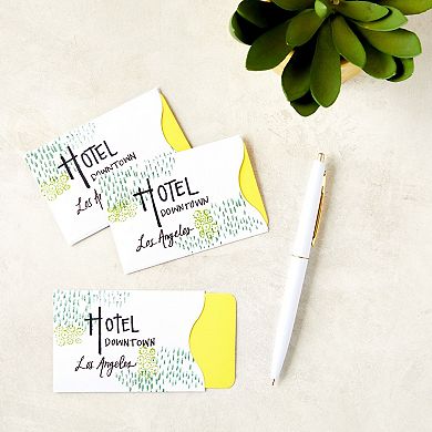 500 Pack Blank Keycard Envelope Sleeves, Card Protectors (white, 3.5 X 2.3 In)