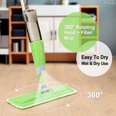 360 Degree Microfiber Floor Spray Mop Cleaner Starter Kit