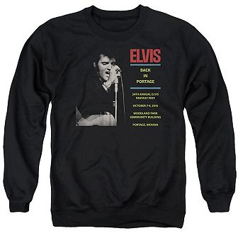 Elvis Presley Back In Portage Adult Crewneck Sweatshirt