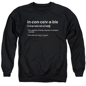 Princess Bride Definition Adult Crewneck Sweatshirt