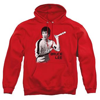Bruce Lee Nunchucks Adult Pull Over Hoodie
