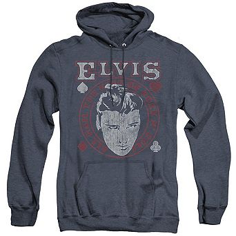 Elvis Presley Hail The King Adult Heather Hoodie