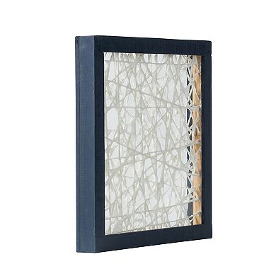 15 X 15 Botanical Wall Art Decor, Blue White Floral Canvas By Casagear Home