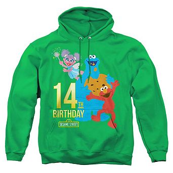 Sesame Street 14th Birthday Adult Pull Over Hoodie