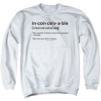 Princess Bride Definition Adult Crewneck Sweatshirt