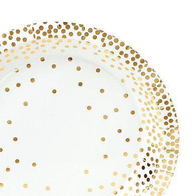 144 Piece Gold Party Supplies And Decorations For Wedding, Birthday, Serves 24