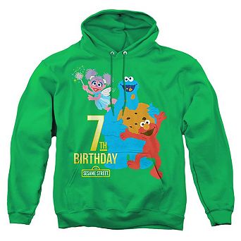 Sesame Street 7th Birthday Adult Pull Over Hoodie