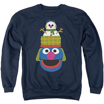 Sesame Street Christmas Nutcracker Grover Adult Crewneck Sweatshirt