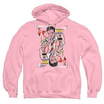 Elvis Presley King Of Hearts Adult Pull Over Hoodie