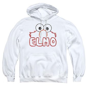 Sesame Street Elmo Letters Adult Pull Over Hoodie