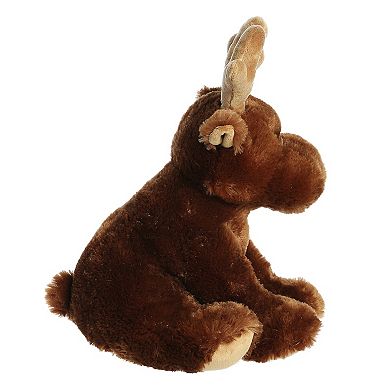 Aurora Large Brown 14" Moose Cuddly Stuffed Animal