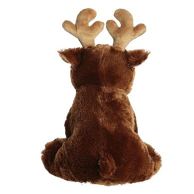 Aurora Large Brown 14" Moose Cuddly Stuffed Animal
