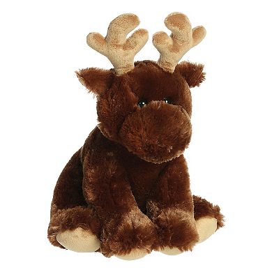 Aurora Large Brown 14" Moose Cuddly Stuffed Animal