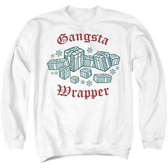 Gangsta Wrapper This Christmas Unisex Adult Crewneck Sweatshirt Sweater