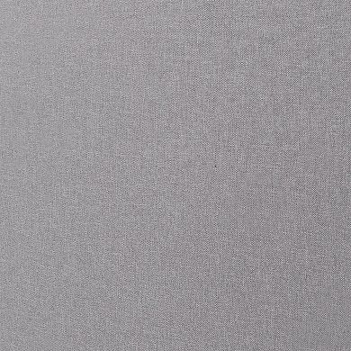 Shirin Full Size Bed, Wood, Nailhead Trim, Upholstered Headboard, Gray