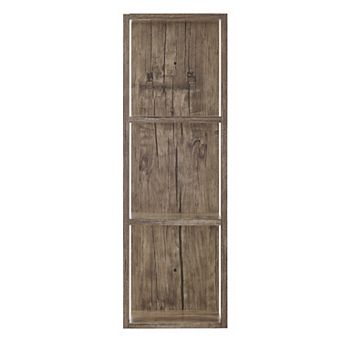 Recife Vertical Three-tier Modern Shadow Box Cube Display Wall Shelf